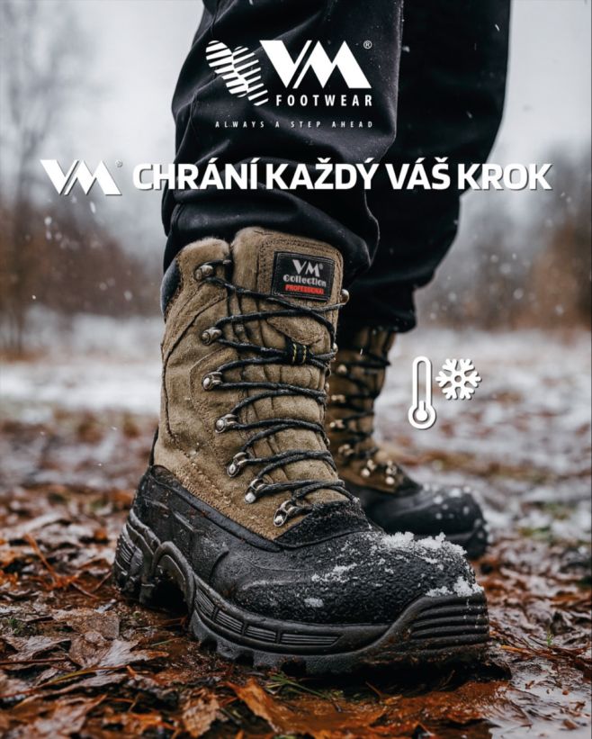 Zima nepočká – a vy taky ne. VM Obuv obstojí v mrazu, sněhu i rozbředlém terénu. Robustní konstrukce, maximální ochrana a...